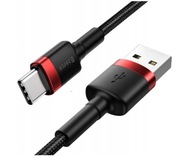 Kabel USB - USB-C Baseus Cafule 2A 2m czerwono - czarny