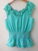 Bluzka Turkusowa 100% Bawełna Rozmiar XL/42