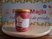 Miody z owocami liofilizowanymi malina