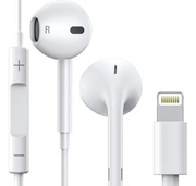 Słuchawki do Apple iPhone iPad iPod ze złączem Lightning Białe