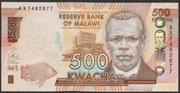 Malawi 500 kwacha 2014 - Chilembwe - AX - stan bankowy UNC