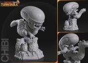 Figurka druk 3D żywica 12K " Chibi Xenomorph Alien " - Chibi