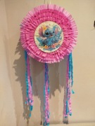 Piniata różowo niebieska Stitch sticz plus tasiemki 