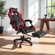 Fotel gamingowy obrotowy z podnóżkiem STRIKER ONE 