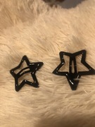 Spinki do włosów gwiazdy czarne y2k modne