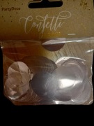 Konfetti kółka różowe złoto 15 g 2,5 cm