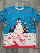 Bluza męska świąteczna pentagram punk gotyk rozmiar L