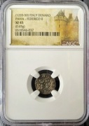 Fryderyk II Hohenstauf - Italy denar 1220-1250 - grading NGC