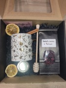 MINI BOX dla Niego zestaw prezentowy kubek złote ozdoby święta prezent