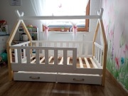 Łóżko drewniane tipi 