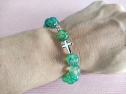 Różaniec na rękę, bransoletka. Agat