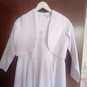 sukienka komunijna, alba, bolerko, halka