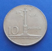 Moneta 10zł 1965 r. Kolumna Zygmunta