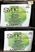Matrix Color Sync watercolors Moss Green