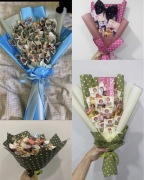 Bukiety jadalne/ ze zdrapek urodziny ślub