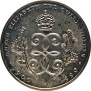 Turks i Caicos 1 crown 1990, KM#66
