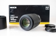 Obiektyw Nikon Z Nikkor Z 105mm f/2.8 VR S MC Macro stan idealny