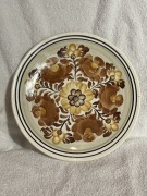 Talerz Ozdobny ZF KOŁO – Ręcznie Malowany – Vintage PRL – Kwiaty
