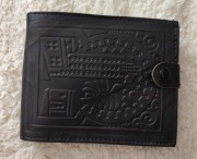 Portfel skórzany ze skóry wielbłąda.