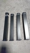 Nogi meblowe regulowane 4 szt 25 cm metalowe