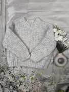 Sweter dziecięcy ciepły biały/kolorowy, Marks&Spencer 122