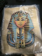 Papirus z obrazem z Egiptu z doliny królów