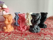 Świece sojowe, w kształcie dłoni wiedźmy "róża"