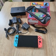 Nintendo Switch OLED + 20 gier + akcesoria GWARANCJA