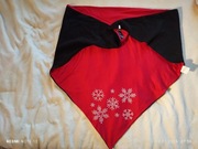 Ciepła polarowa chusta z zapięciem 