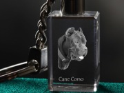 Cane Corso brelok sześcienny ŚWIECĄCY
