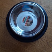 Miska metalowa na gumie 0,7l -  2 sztuki