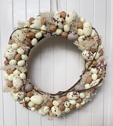 Wianek wielkanocny stroik dekoracja ozdoba wystrój diy wiosenny