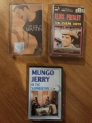 Elvis Ricky Mungo Jerry 3 kasety magnetofonowe 