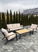 Komplet mebli tarasowych aluminiowe wysyłka promocja