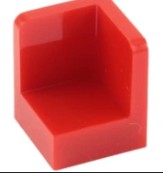 LEGO WALL CORNER 1X1X1 RED 4190219/6231