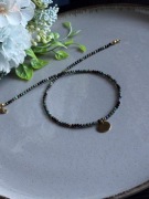 Naszyjnik z kamieni naturalnych LAPIS LAZULI & ONYKS – stal nierdzewna IP –