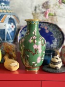 Stary Chiński Wazon CLOISONNÉ | Kwitnąca Wiśnia | Vintage Chiny