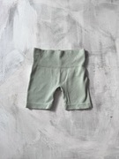miętowe oliwkowe szorty biker spodenki S nylon