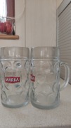 kufel Warka 1 l   nowy szkło