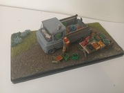 Żuk A13 pickup (konwersja) , mini diorama, skala 1:43