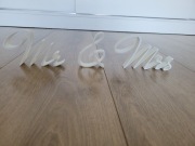Napis wesele Mr&Mrs