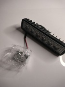 LAMPA ROBOCZA PANEL LED, 6 LED 158X44X40, GRUBOŚĆ 40MM, OBUDOWA ALUM