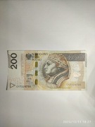 200 zł 2015 r. CY seria przejściowa, ciekawy numer 