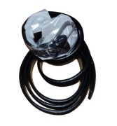 Elegancki Nowy zamszowy wąski pasek damski 110cm czarny zamszowy szer 1,3cm