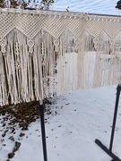 Makramowa zazdrostka do okna w stylu Boho