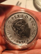 Srebrna moneta Bestie Tudorów: Byk z Clarence 2 oz 2023