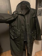 ZARA płaszcz długa parka wdzianko narzutka oversize kaptur duża