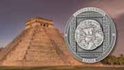 COYOLXAUHQUI STONE Antiqued Archeology Symbolism 3 Oz 20$ Cook Islands 2021
