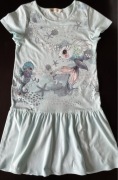 Sukienka dziewczęca H&M bawełniana wiek 8-10 lat wzrost 134/140 cm