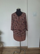 Śliczna etno sukienka letnia jesienna Bel&Bo 38 zwiewna wzorzysta